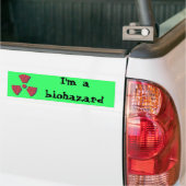 gevaar bumpersticker (Op Truck)