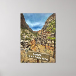 gevaar canvas afdruk