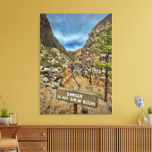 gevaar canvas afdruk (Insitu (Woonkamer))