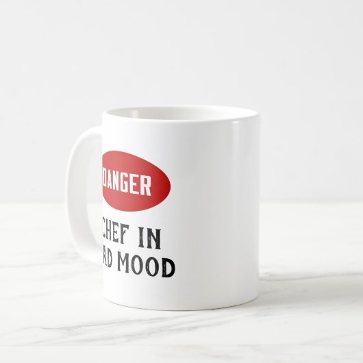  Gevaar Chef in Slecht Mood Koffiemok (Voorkant links)