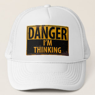 Gevaar dat ik aan het denken ben met het waarschuw trucker pet