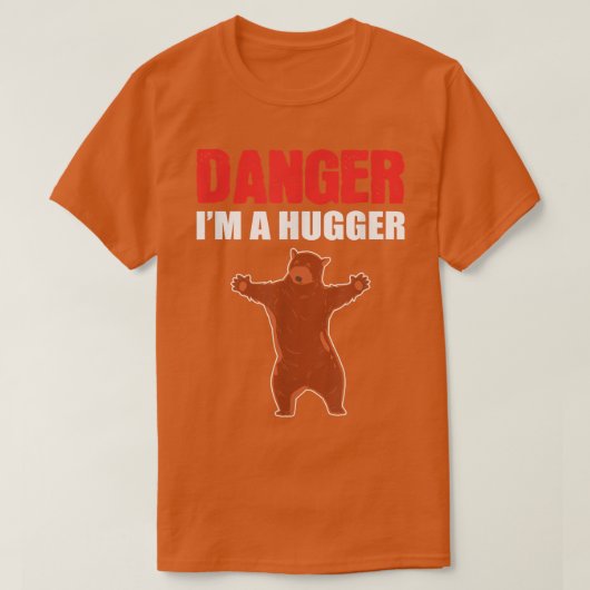 Gevaar dat ik een Beer ben van de Hugger Grizzly T-shirt (Design voorkant)