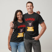 Gevaar dat ik een knuffel ben t-shirt (Unisex)