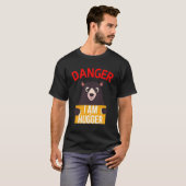 Gevaar dat ik een knuffel ben t-shirt (Voorkant volledig)
