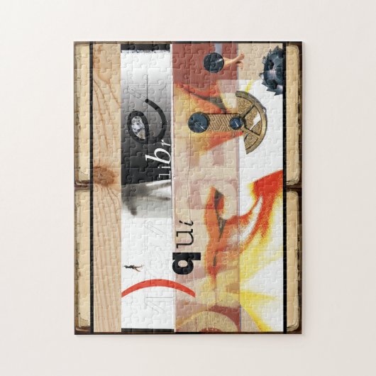 Gevaar - Digitale Collage Art - Puzzle Legpuzzel (Verticaal)