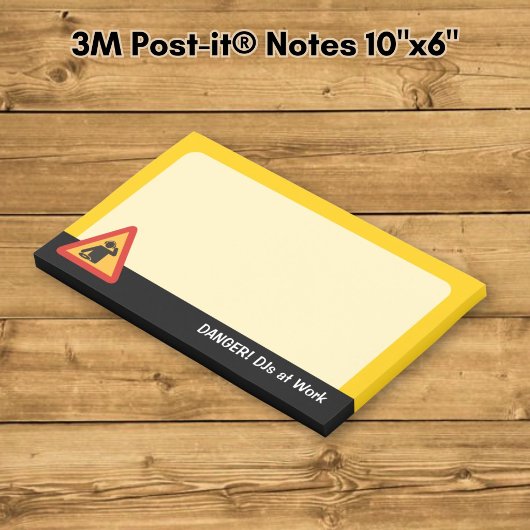 Gevaar DJs aan het werk Post-it® Notes