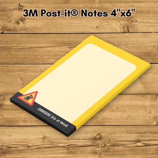 Gevaar DJs aan het werk Post-it® Notes