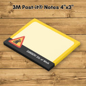 Gevaar DJs aan het werk Post-it® Notes