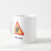 Gevaar DJ's op de Mok van de Koffie op het werk (Voorkant links)