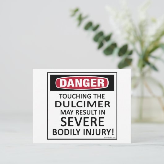 Gevaar Dulcimer Briefkaart (Staand voorkant)