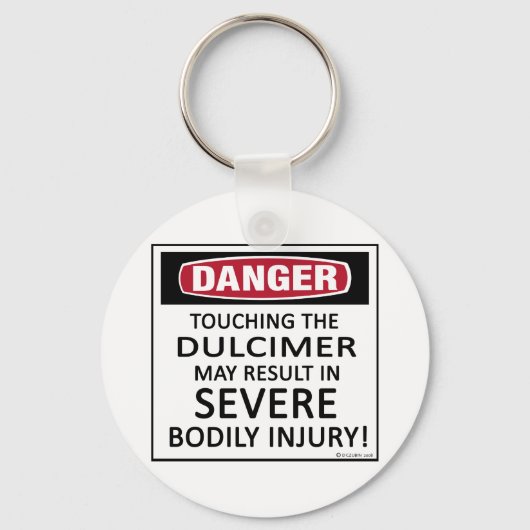 Gevaar Dulcimer Sleutelhanger (Voorkant)