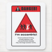 Gevaar! Eccentrisch Muismat (Voorkant)