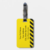 Gevaar! Emotionele bagage komend Bagagelabel (Achterkant verticaal)