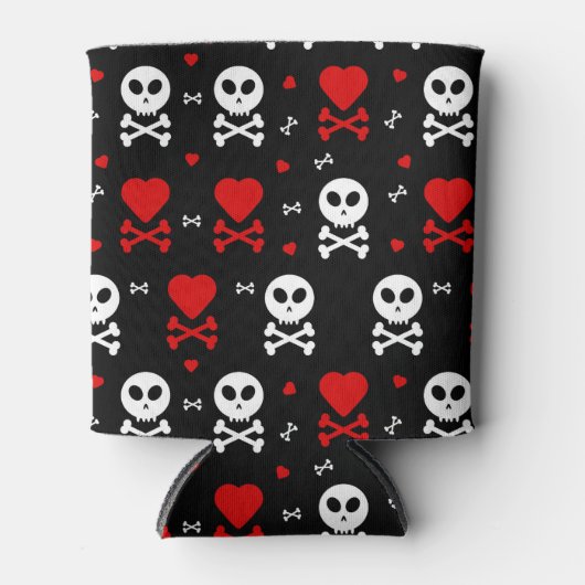 Gevaar Enge schedels Patroon Blikjeskoeler (Voorkant)