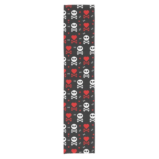 Gevaar Enge schedels Patroon Korte Tafelloper (Voorkant)