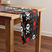 Gevaar Enge schedels Patroon Korte Tafelloper (Voorbeeld)