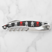 Gevaar Enge schedels Patroon Kurkentrekker (Achterkant)