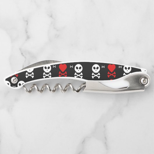 Gevaar Enge schedels Patroon Kurkentrekker (Achterkant)