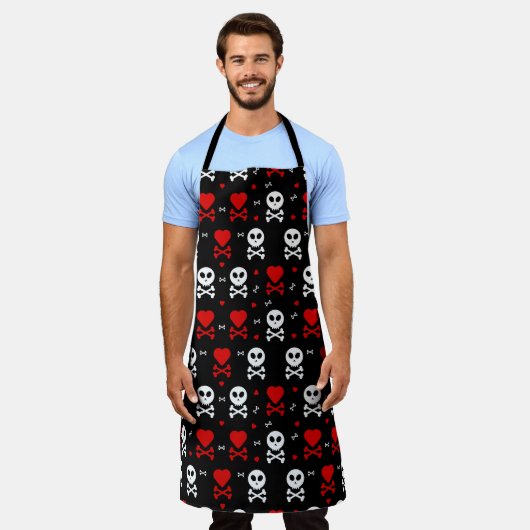 Gevaar Enge schedels Patroon Schort (Gedragen)