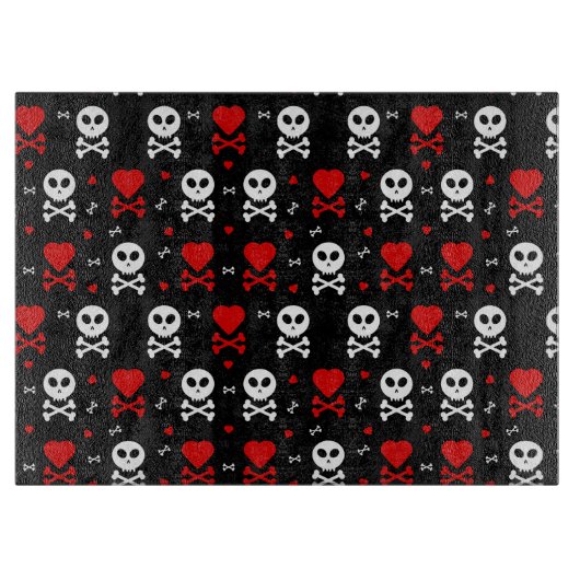 Gevaar Enge schedels Patroon Snijplank (Voorkant)