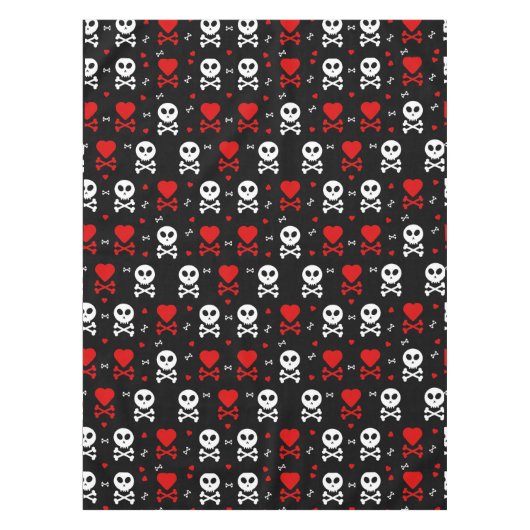 Gevaar Enge schedels Patroon Tafelkleed (Voorkant)