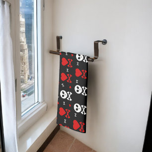 Gevaar Enge schedels Patroon Theedoek