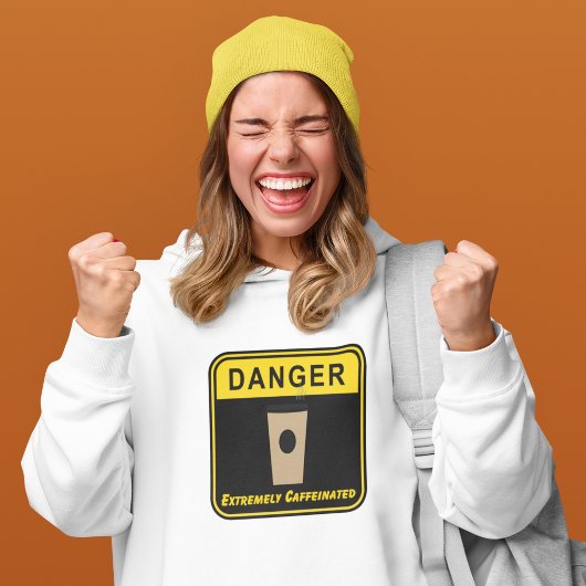 GEVAAR Extreem cafeïnehoudende koffie Hoodie