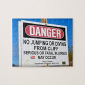 Gevaar - Geen Cliff Duiken - Hawaii - 8x10 - 110 p Legpuzzel (Horizontaal)