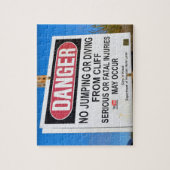 Gevaar - Geen Cliff Duiken - Hawaii - 8x10 - 110 p Legpuzzel (Verticaal)