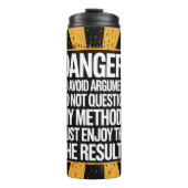 Gevaar: geen vragen over de methode, resultaten thermosbeker (Voorkant)