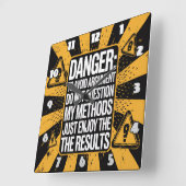 Gevaar: geen vragen over de methode, resultaten vierkante klok (Hoek)