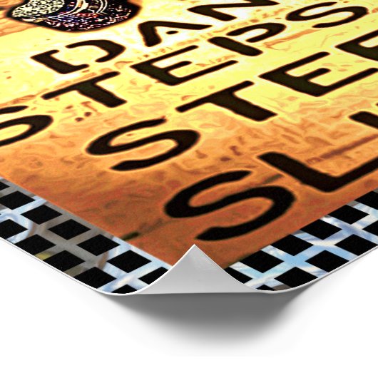 Gevaar gevaar poster (Hoek)