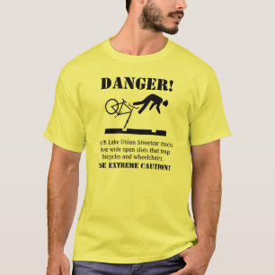 GEVAAR! Gevaarlijke sporen T-shirt