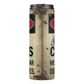 Gevaar: giftige chemicaliën, beschermende uitrusti thermosbeker (Achterkant)