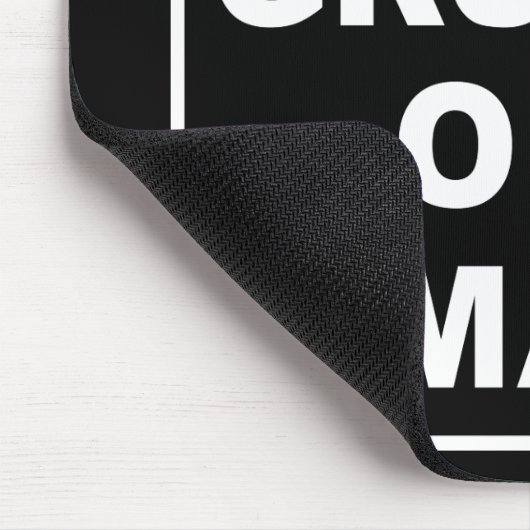 Gevaar: Grumpy Old Man - Funny Gag Joke Gift Muismat (Hoek)