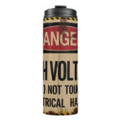 Gevaar: Hoge spanning, elektrisch gevaar Thermosbeker (Voorkant)