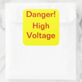 Gevaar Hoogspanning Stickers (Tas)