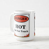 Gevaar Hot Sign Koffiemok (Voorkant links)