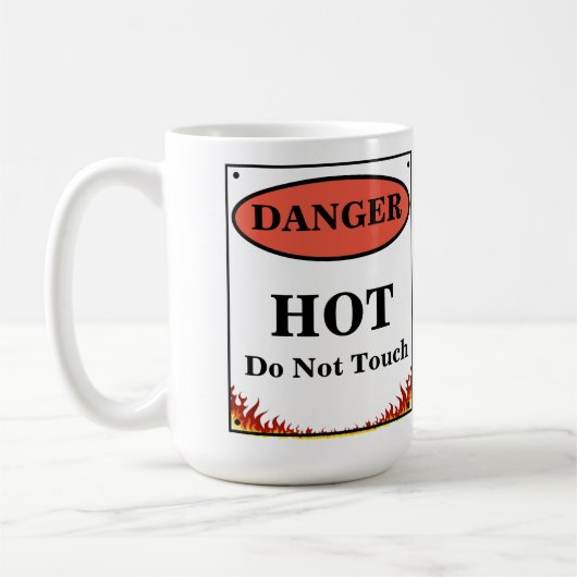 Gevaar Hot Sign Koffiemok (Links)