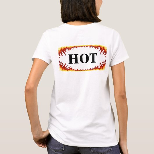Gevaar Hot Sign T-shirt (Achterkant)