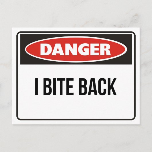 Gevaar - Ik haal terug Briefkaart (Voorkant)