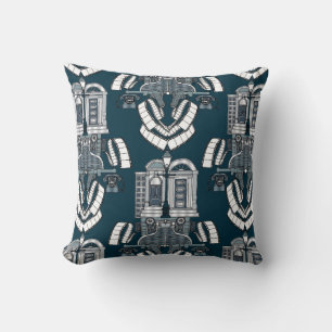Gevaar in Damascus Street blue Kussen