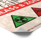 Gevaar! Infectiegevarengebied Poster (Hoek)