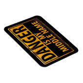 GEVAAR, is Mijn Midden-naamwaarschuwingsteken Magneet (Rechterzijde)