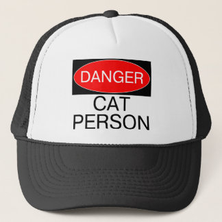 Gevaar - Kat Mens Fun T-Shirt Mok Hoed Schort Trucker Pet