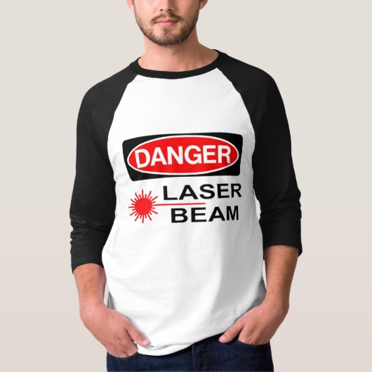 Gevaar, laserstraal t-shirt (Voorkant)