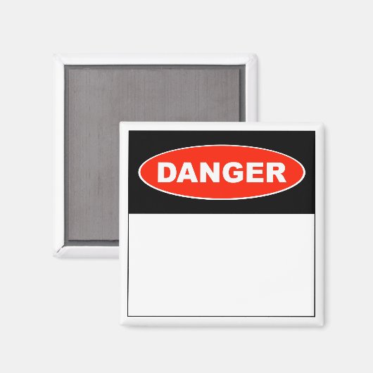 Gevaar (leeg) - Magneet (Voorkant / Achterkant)