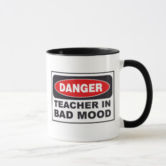 Gevaar: Leraar in Bad Mood Coffee Mok