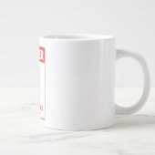Gevaar Licht Ontvlambare Persoon Grote Koffiekop (Rechts)