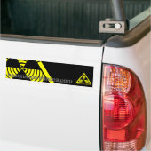 Gevaar Logo Resonantie Afbeeldingen Bumpersticker (Op Truck)